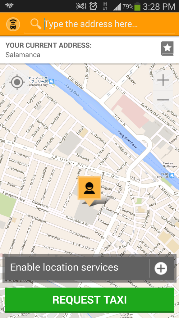 Screenshot 2014 05 06 15 28 23 576x1024 マニラでタクシー配車アプリ Easy Taxiを使ってみた